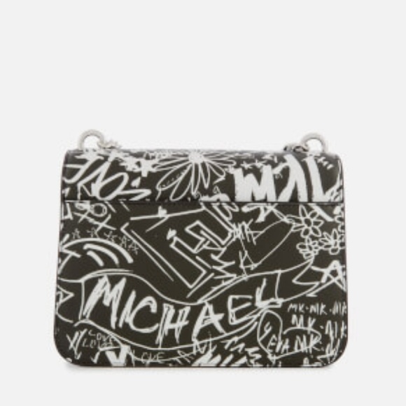 LIMITED EDITION MK Mott Graffiti Leather Crossbody - Picture 2 of 8